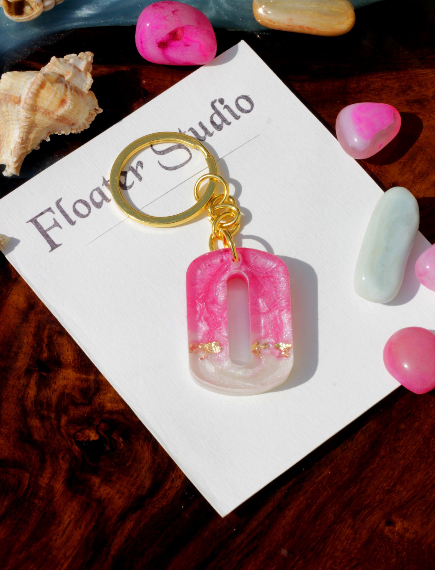 Number Keychan, Resin Numerical Keychain, Pink Number Keychain, Best for gift, 0 to 9 Number Available