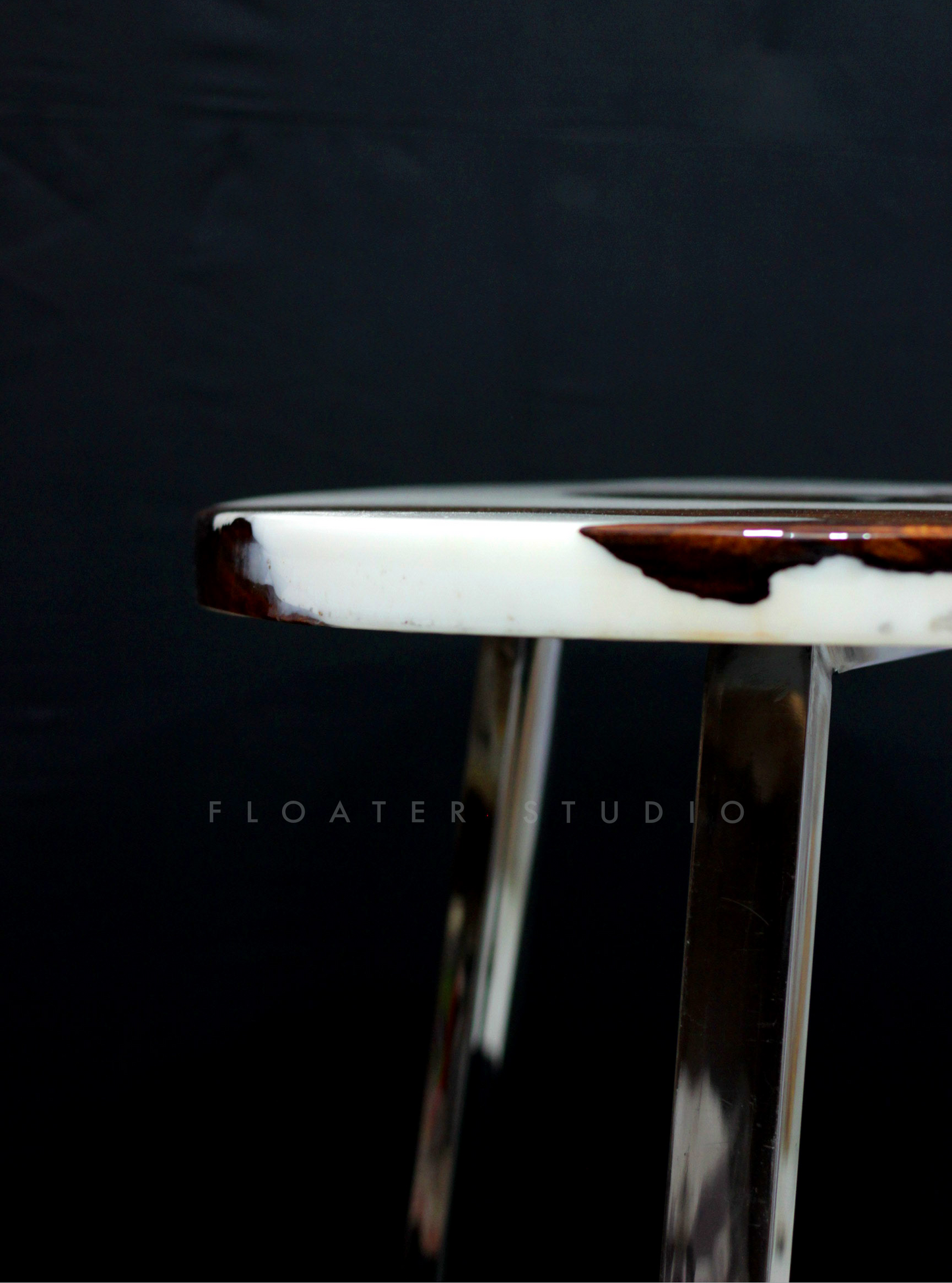 Arctic Resin River Table, Epoxy Resin Table, White Resin Table, Customization Available