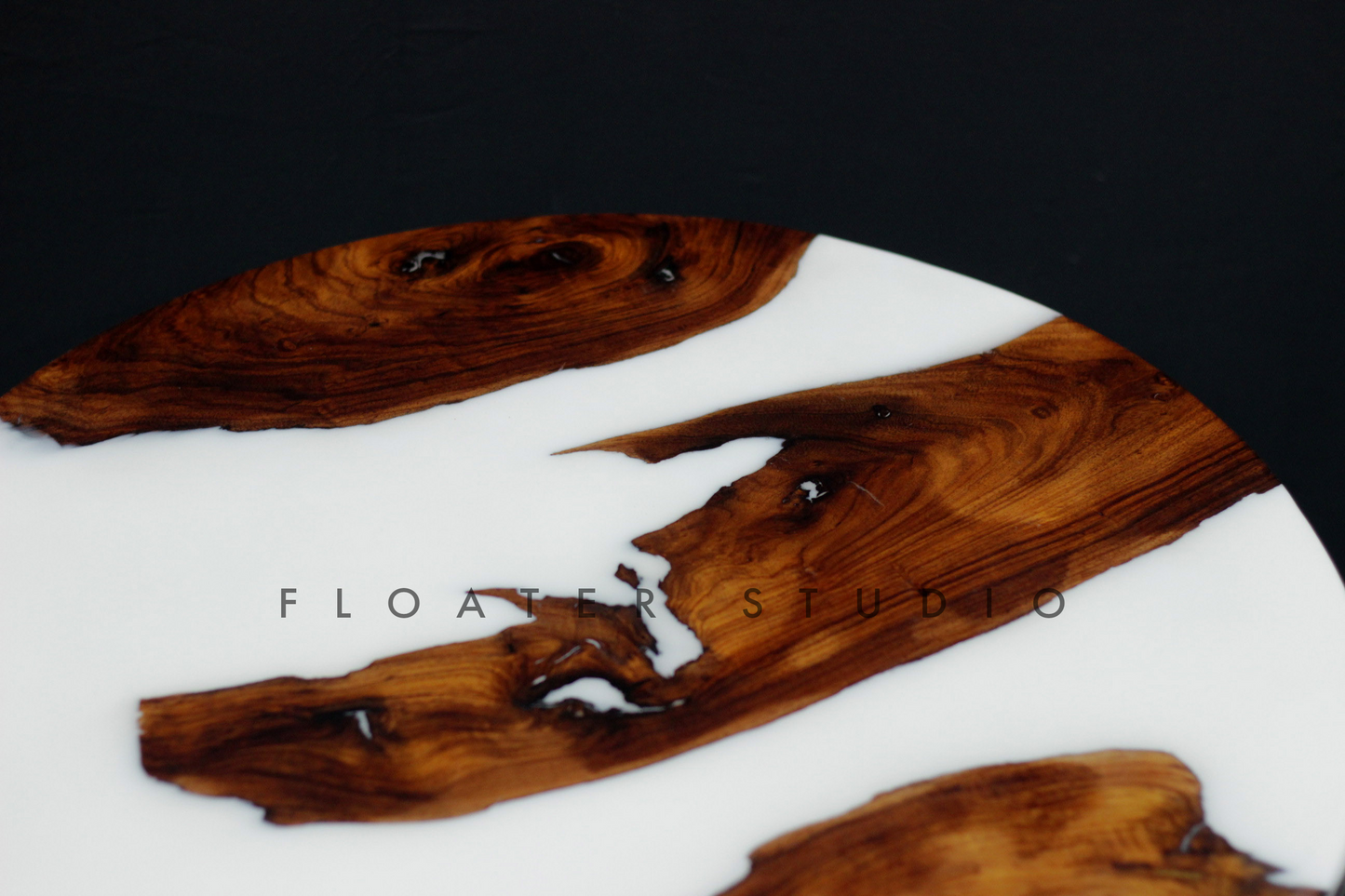 Arctic Resin River Table, Epoxy Resin Table, White Resin Table, Customization Available