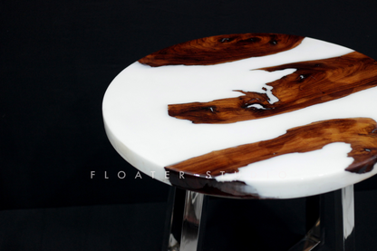 Arctic Resin River Table, Epoxy Resin Table, White Resin Table, Customization Available