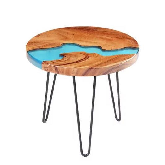 Epoxy Resin Round Coffee Table, Center Table, Customization Available